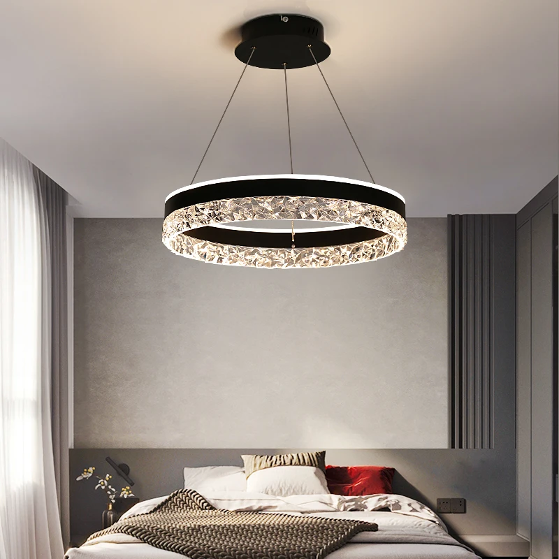 Interior Design Living Room And Kitchen - โมเดิร์นหรูหราคริสตัลไฟ LED จี้สําหรับห้องนั่งเล่นห้องนอนโรงแรมห้องโถงห้องครัวโต๊ะรับประทานอาหารภายใน Gloss Design