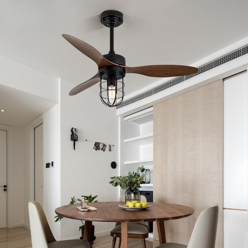 โคมไฟพัดลมเพดานสไตล์อเมริกันเร - Interior Design Industrial Style บทวิจารณ์และราคา