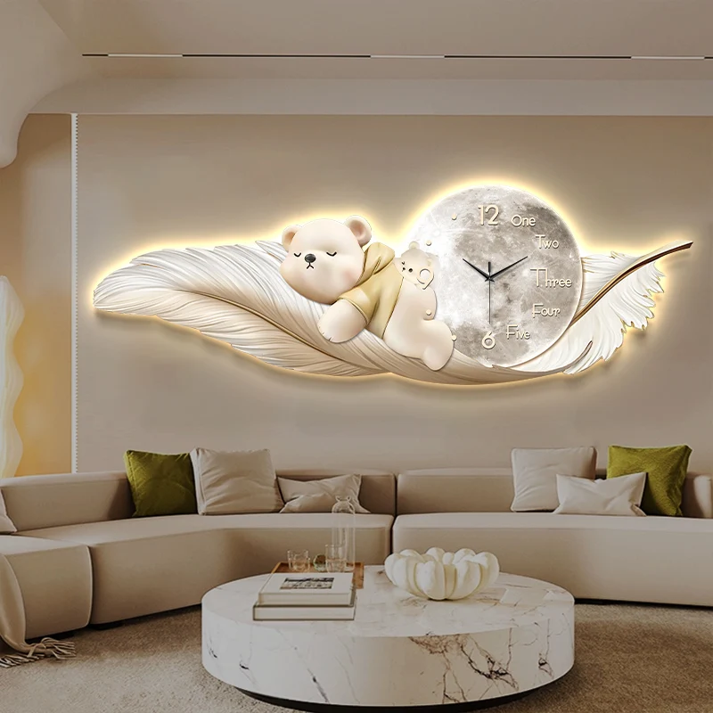 นาฬิกาแขวนผนังขนาดใหญ่ ดีไซน์ห - Interior Design Living Room And Kitchen บทวิจารณ์และราคา