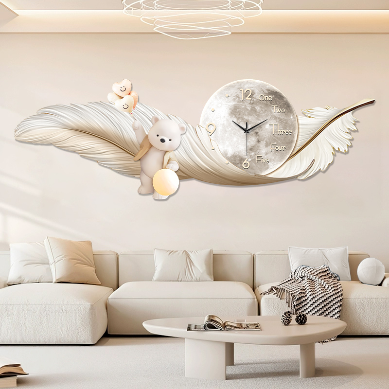 นาฬิกาแขวนผนังขนาดใหญ่ ดีไซน์ห - Interior Design Living Room And Kitchen บทวิจารณ์และราคา