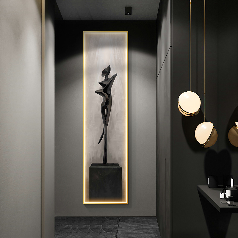 โคมไฟติดผนัง LED แบบนามธรรม รู - Interior Design Living Room And Kitchen บทวิจารณ์และราคา