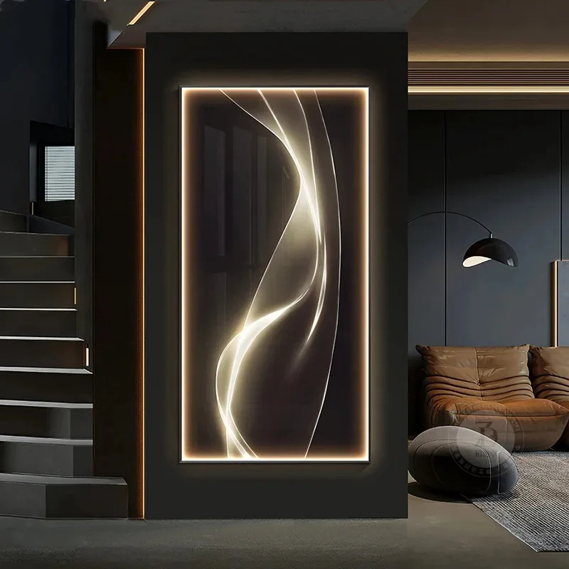 โคมไฟติดผนังแบบโมเดิร์นไฟ LED  - Interior Design Living Room And Kitchen บทวิจารณ์และราคา