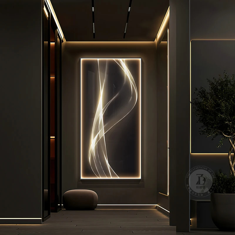 โคมไฟติดผนังแบบโมเดิร์นไฟ LED  - Interior Design Living Room And Kitchen บทวิจารณ์และราคา
