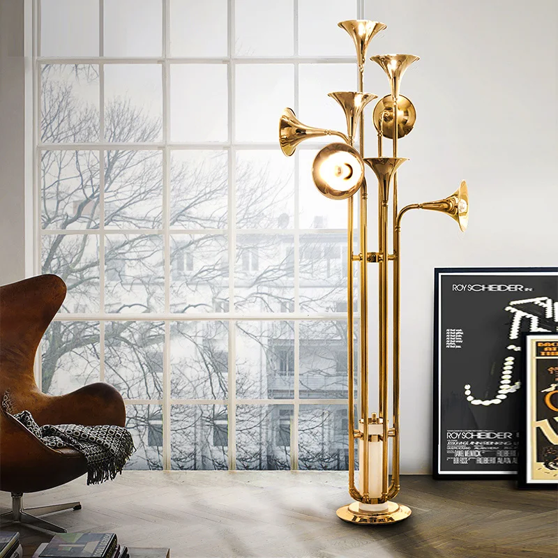 Nordic ทรัมเป็ตจี้โคมไฟสําหรับ - Interior Design Living Room And Kitchen บทวิจารณ์และราคา